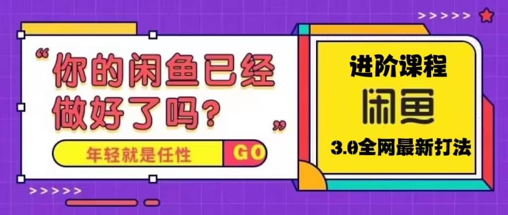 火爆全网的咸鱼玩法进阶课程，咸鱼进阶课程-南风轻创