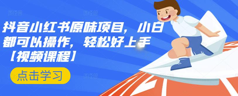 抖音小红书原味项目，小白都可以操作，轻松好上手【视频课程】-南风轻创