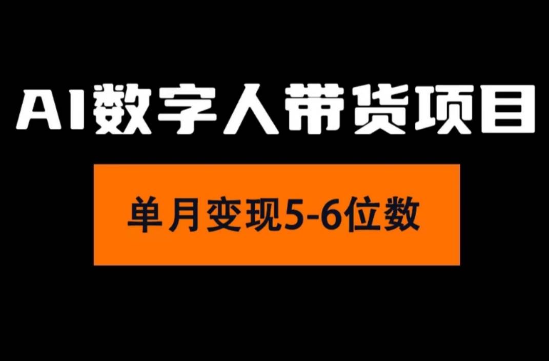 2024年Ai数字人带货，小白就可以轻松上手，真正实现月入过万的项目-南风轻创