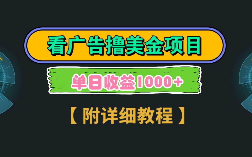 Google看广告撸美金，3分钟到账2.5美元 单次拉新5美金，多号操作，日入1千+-南风轻创