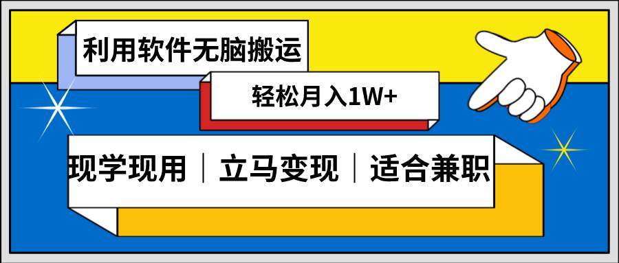 低密度新赛道 视频无脑搬 一天1000+几分钟一条原创视频 零成本零门槛超简单-南风轻创