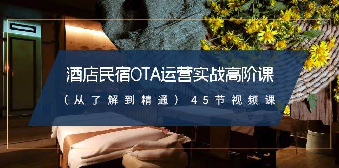 酒店民宿-OTA运营实战高阶课（从了解到精通）45节视频课-南风轻创
