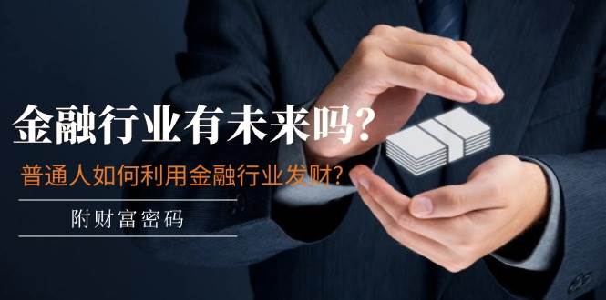 某付费文章：金融行业有未来吗？普通人如何利用金融行业发财?(附财富密码)-南风轻创