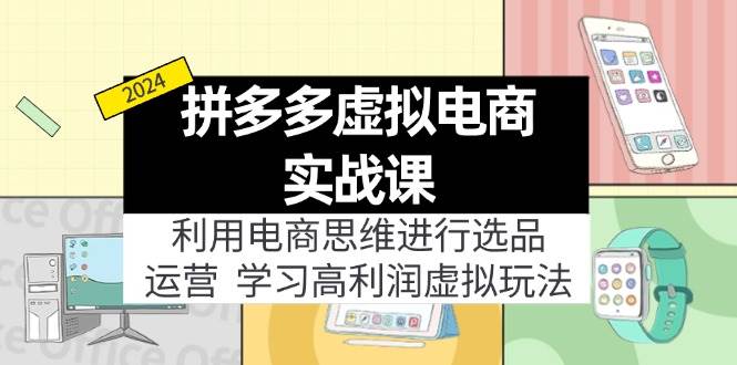 拼多多虚拟电商实战课：利用电商思维进行选品+运营，学习高利润虚拟玩法-南风轻创