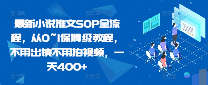 最新小说推文SOP全流程，从0~1保姆级教程，不用出镜不用拍视频，一天400+-南风轻创