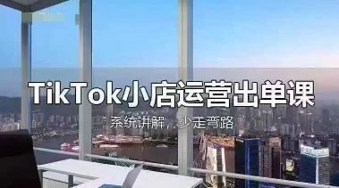 TikTok小店运营出单课，从开店选品、运营出单、发货回款，进行全流程讲解-南风轻创