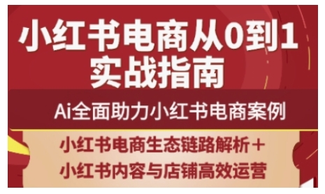 2025小红书电商全链路运营，Ai全面助力小红书电商案例-南风轻创