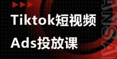 Ads视频投放课，tiktok短视频广告投放课-南风轻创