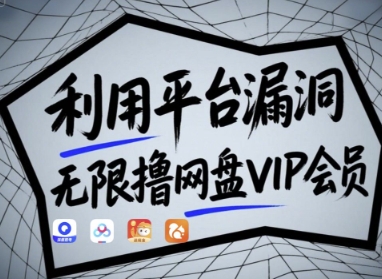利用平台漏洞，无限撸网盘VIP会员，用户亲测有效!【漏洞原理+操作演示】-南风轻创