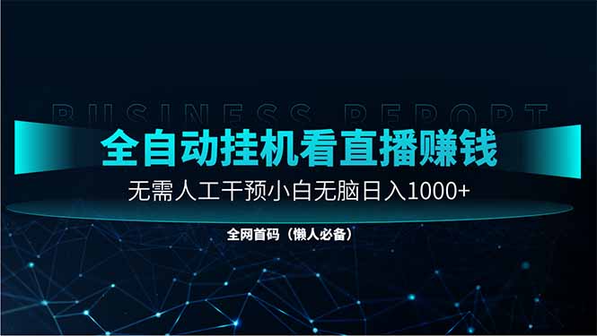 直播助手全自动看大平台直播赚钱，全自动无需人工干预，小白无脑日入1000-南风轻创