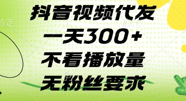 抖音视频代发一天3张+，不看播放量，无粉丝要求【揭秘】-南风轻创
